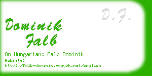 dominik falb business card